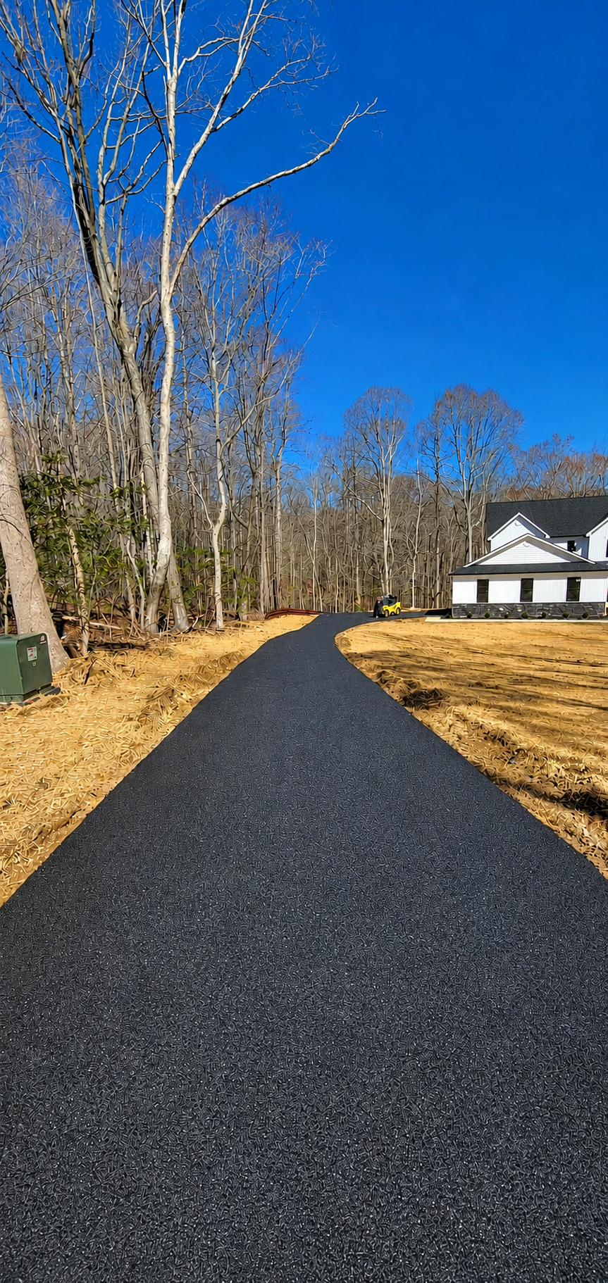 New Asphalt Driveway — Residential New Construction, Southern Maryland
